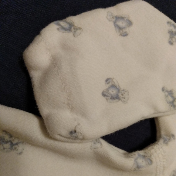 Polo Ralph Lauren Baby Boy Layette Collection Blue Footed Pajamas Coverall 3 Mos - Picture 7 of 10